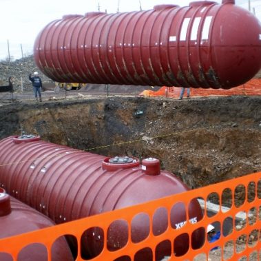 Underground storage tank installation | Pine Run Construction