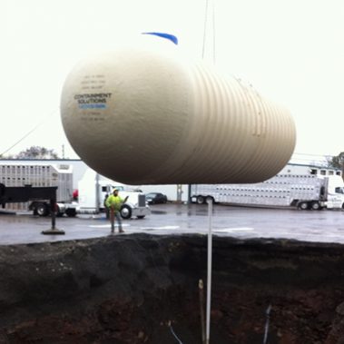 Gas tank underground installation service | Pine Run Construction